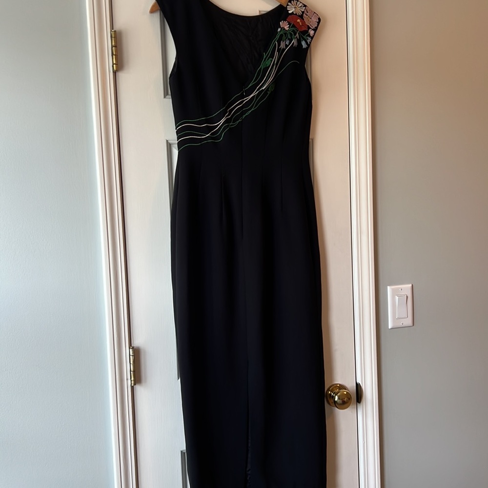 Vintage Maggy London Floral Accent Midi Dress - Picture 6 of 8